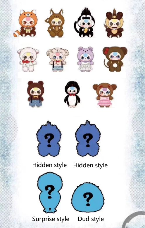 Baby Three 400% Big Plush Animal Series V3 Blind Box