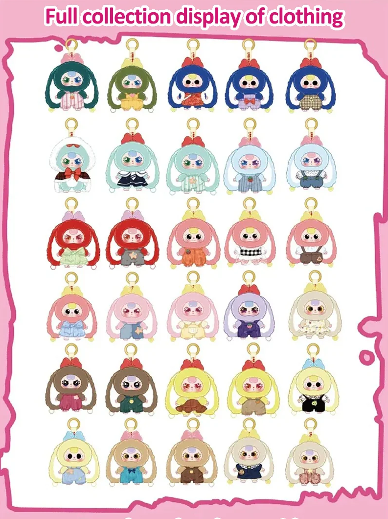 Baby Three Macaron Cute Bunny Plush V2 Blind Box