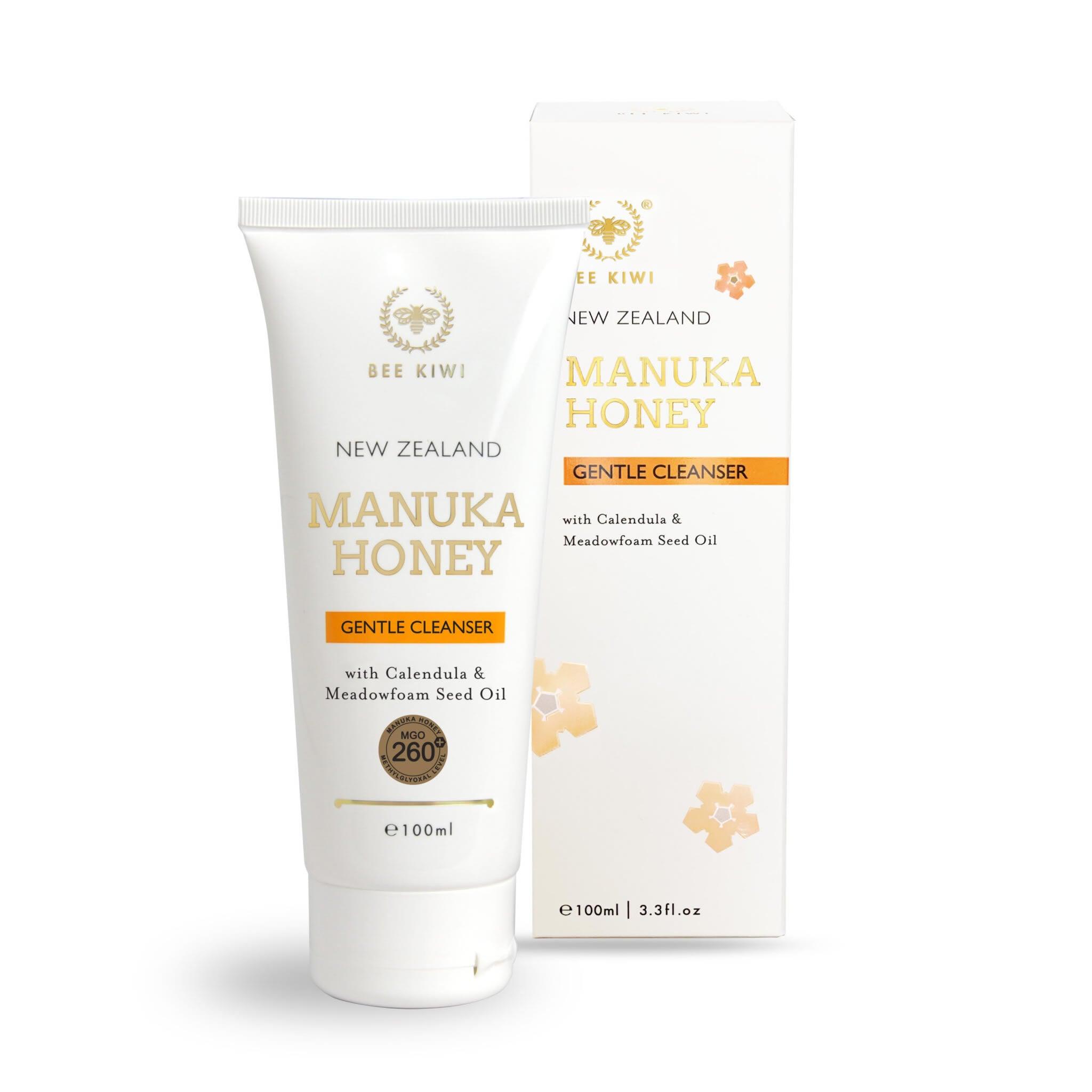 Bee Kiwi New Zealand Manuka Honey Gentle Cleanser 100ml, Face Washes, OCARE NZ