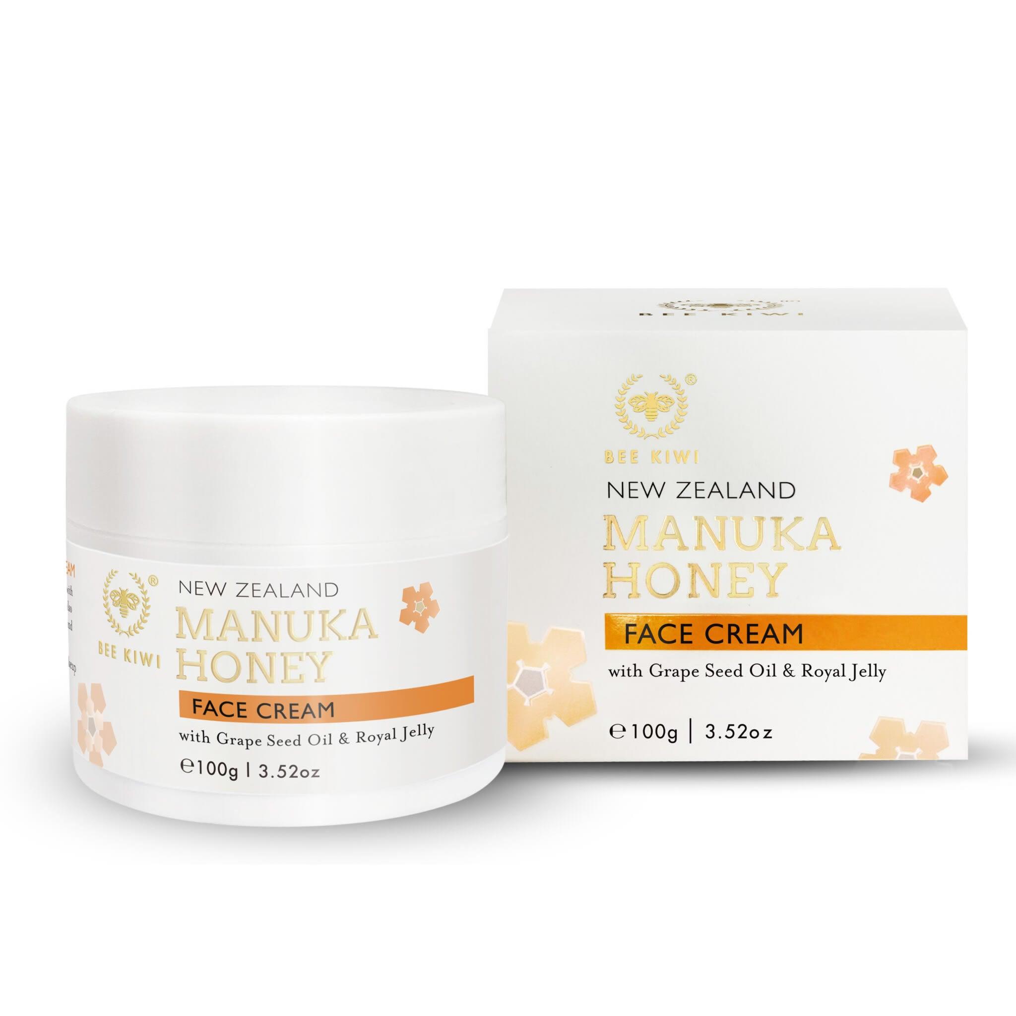 Bee Kiwi New Zealand Manuka Honey Face Cream 100g, Day Creams, OCARE NZ