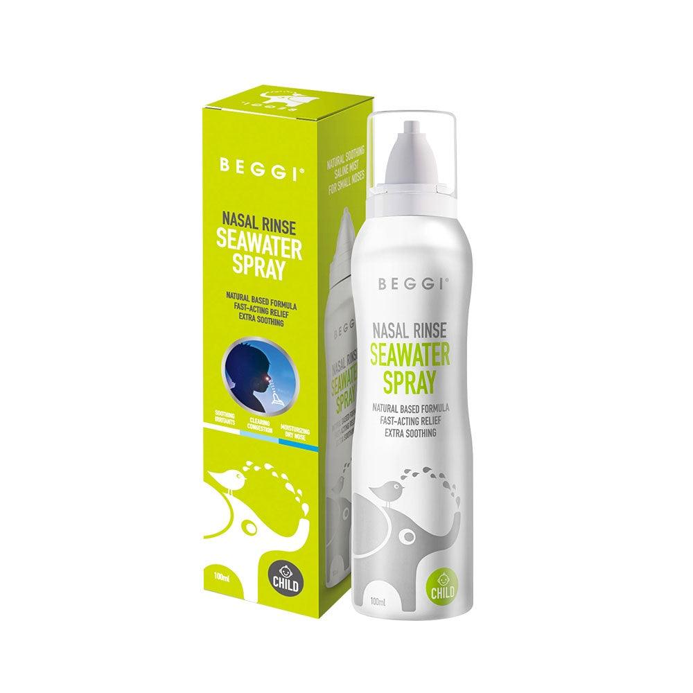 Beggi Child Nasal Rinse Seawater Spray 100ml, Nasal Care, OCARE NZ