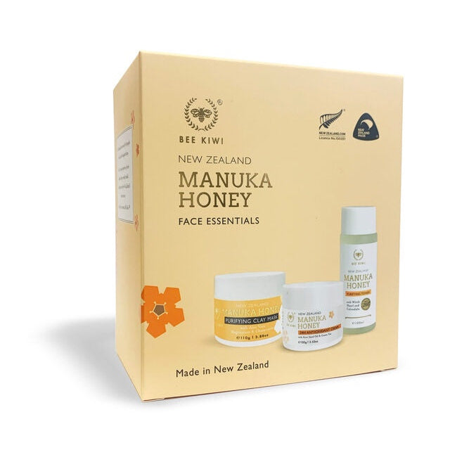 Bee Kiwi New Zealand Manuka Honey Face Essentials Gift Box