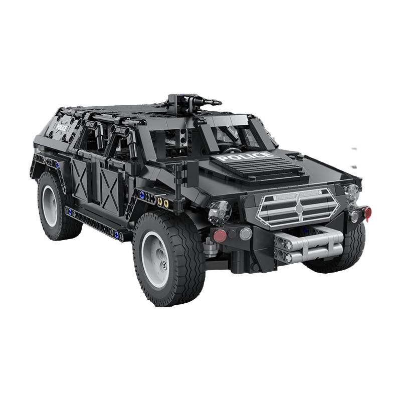 CaDA 1:12 Fierce Warrior SUV Police RC Truck Motorised Brick Model Kits