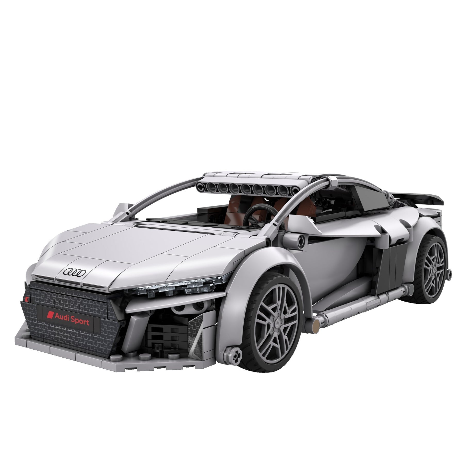 CaDA 1:14 Audi R8 Coupe Car Dual Control RC Brick Model Kits