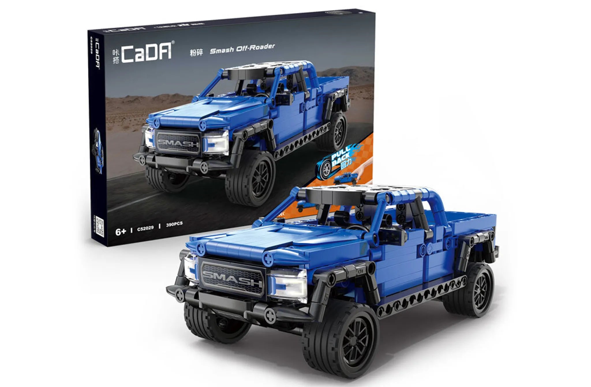 CaDA 1:18 Pullback Crush - Off-Road Vehicle Brick Model Kits