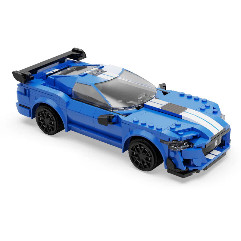 CaDA 1:20 Blue Knight Racing Car Dual Control RC Brick Model Kits