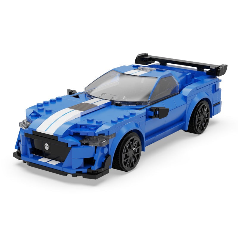 CaDA 1:20 Blue Knight Racing Car Dual Control RC Brick Model Kits