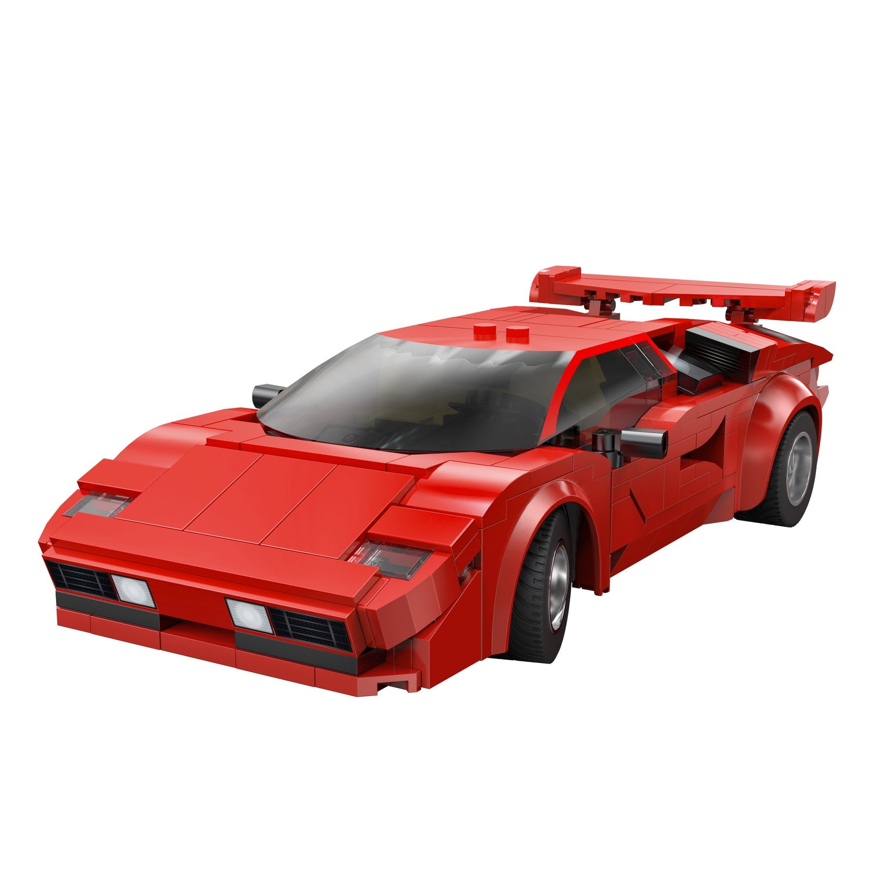 CaDA 1:20 Red Shadow Racing Car Dual Control RC Brick Model Kits