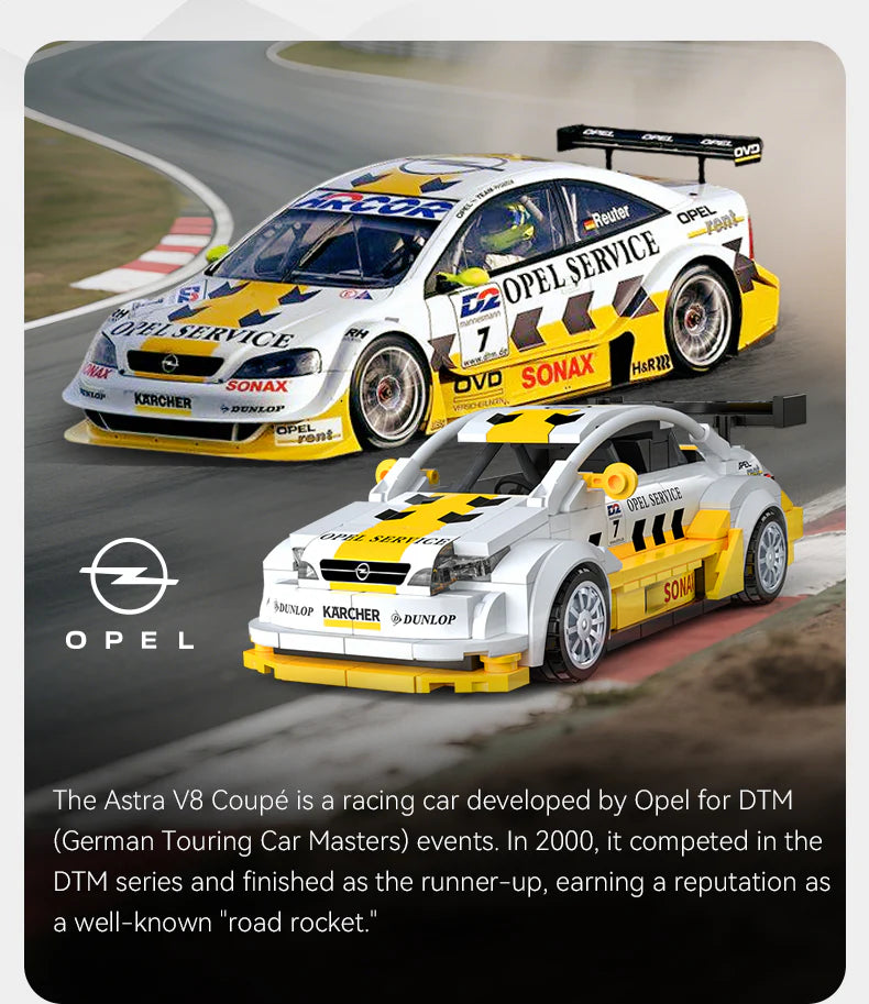CaDA 1:24 Astra V8 Coupe Car Brick Model Kits
