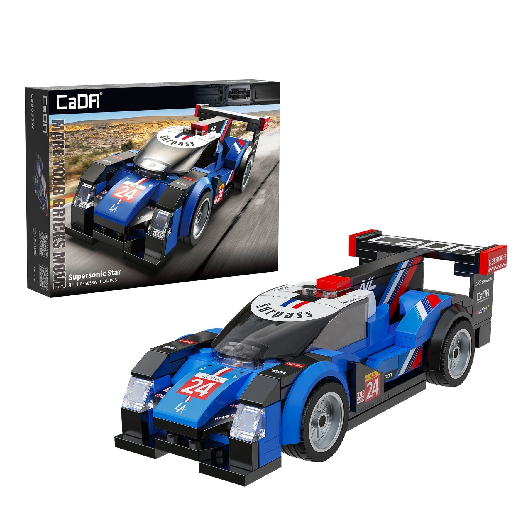 CaDA 1:32 Supersonic Star Car Brick Model Kits