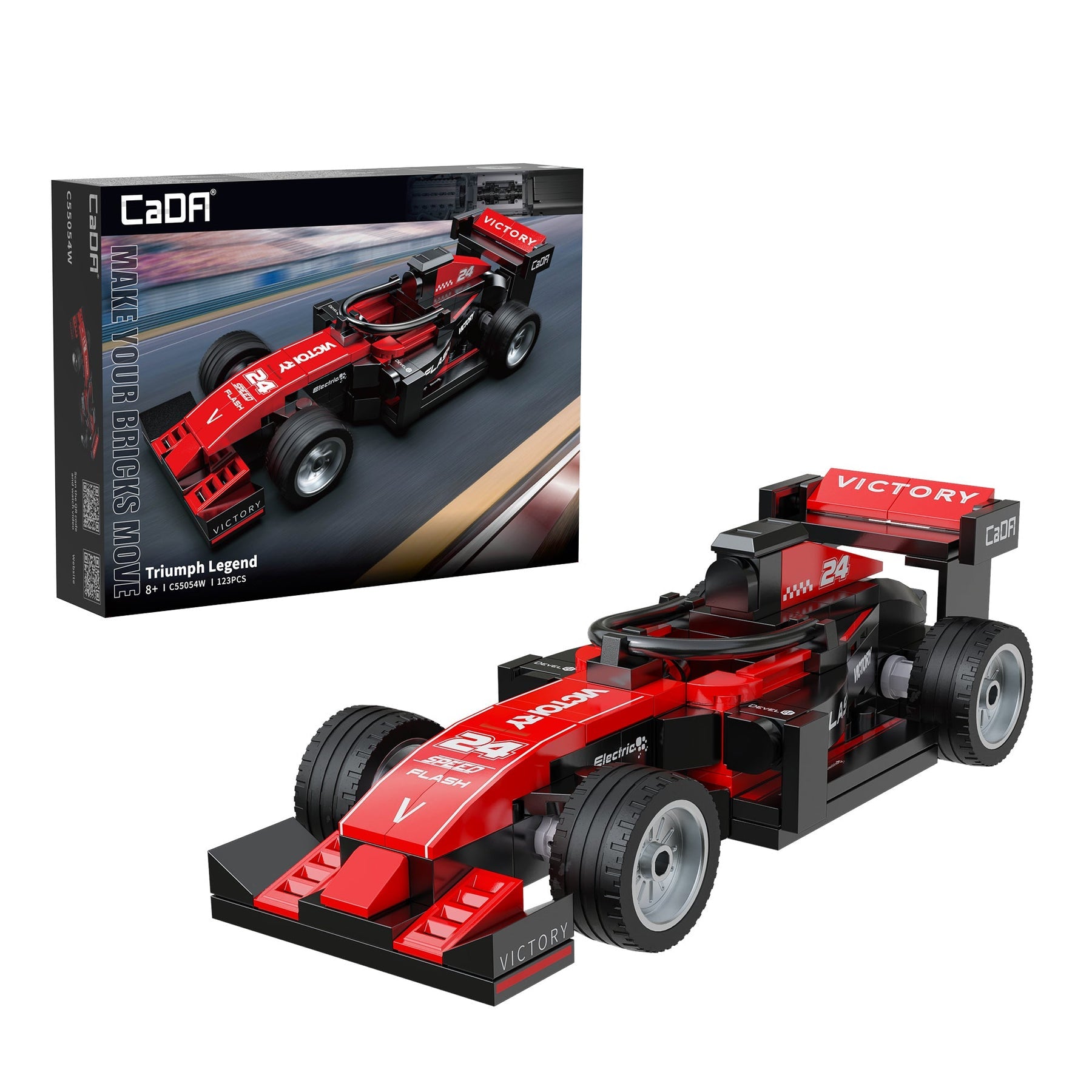 CaDA 1:32 Triumph Legend Racing Car Brick Model Kits