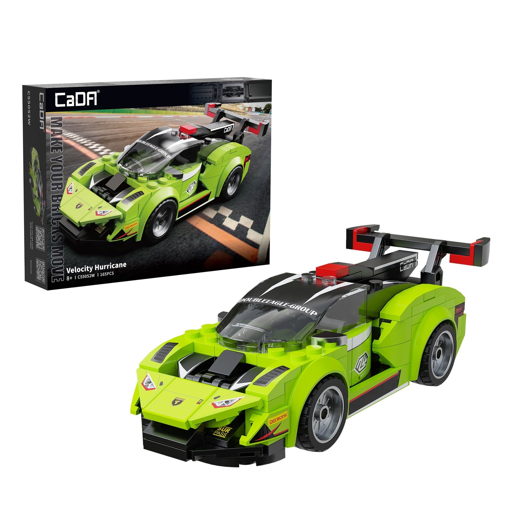 CaDA 1:32 Velocity Hurricane Car Brick Model Kits