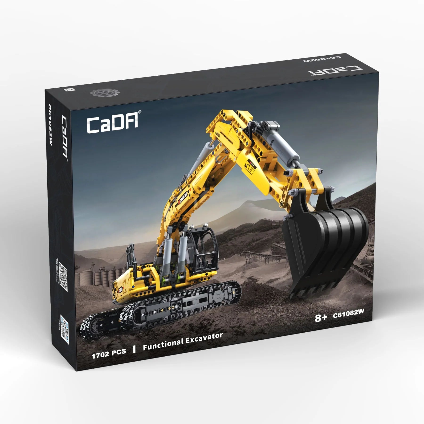 CaDA Fully Functional Excavator Brick Model Kits