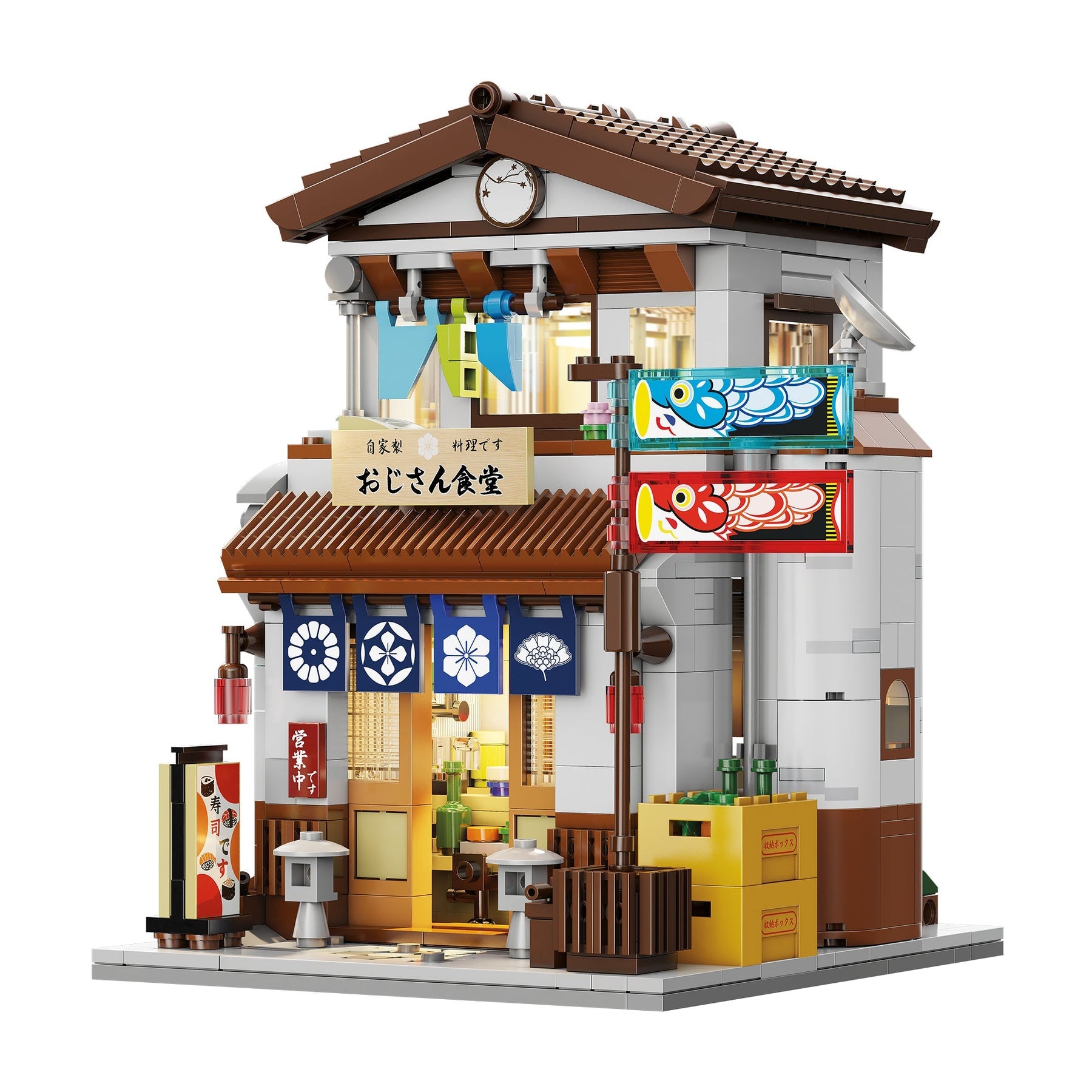 CaDA Japanese Canteen Brick Model Kits