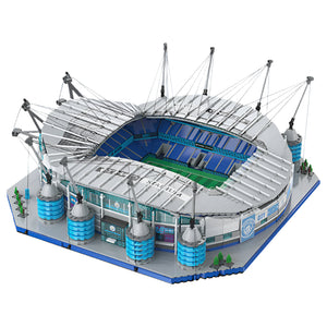 Model of a stadium with a detailed roof structure on a white background