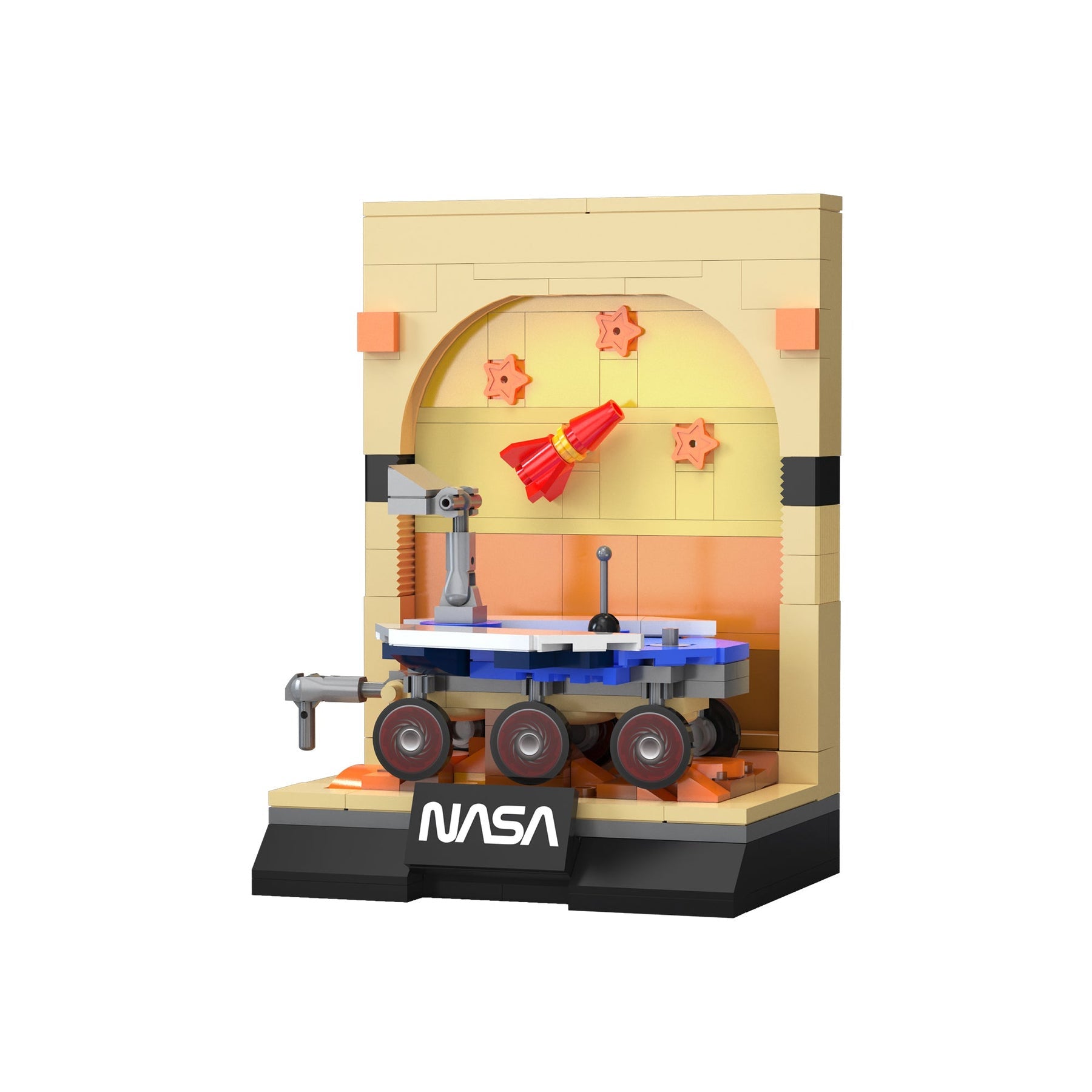 CaDA NASA Mars Rover Diorama Brick Model Kits