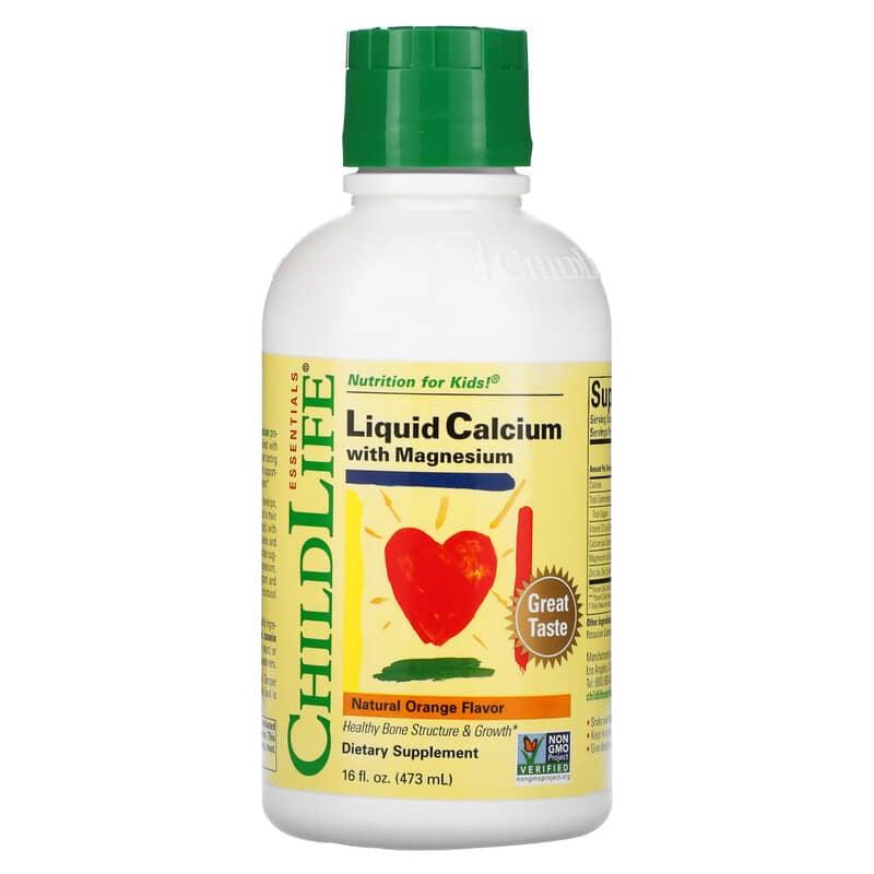 ChildLife Liquid Calcium with Magnesium Natural Orange  Flavour 474ml