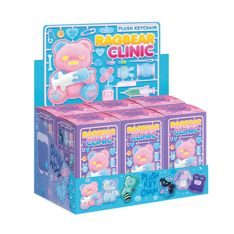 Finding Unicorn Shinwoo Ragbear Clinic Series Plush Keychain Blind Box