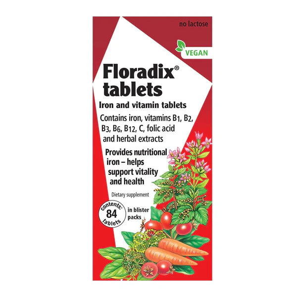 Floradix Iron Supplement Tablets 84 Tablets