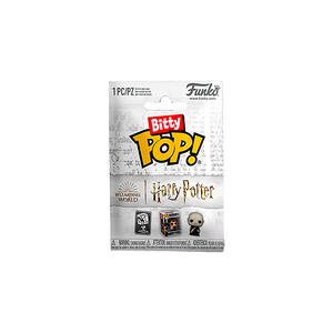 Funko Bitty Pop! packaging featuring Harry Potter characters on a white background