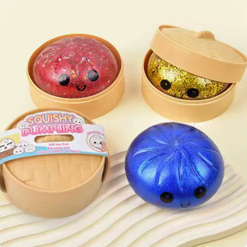 Squishy Dumpling Toy - Galaxy Glitter