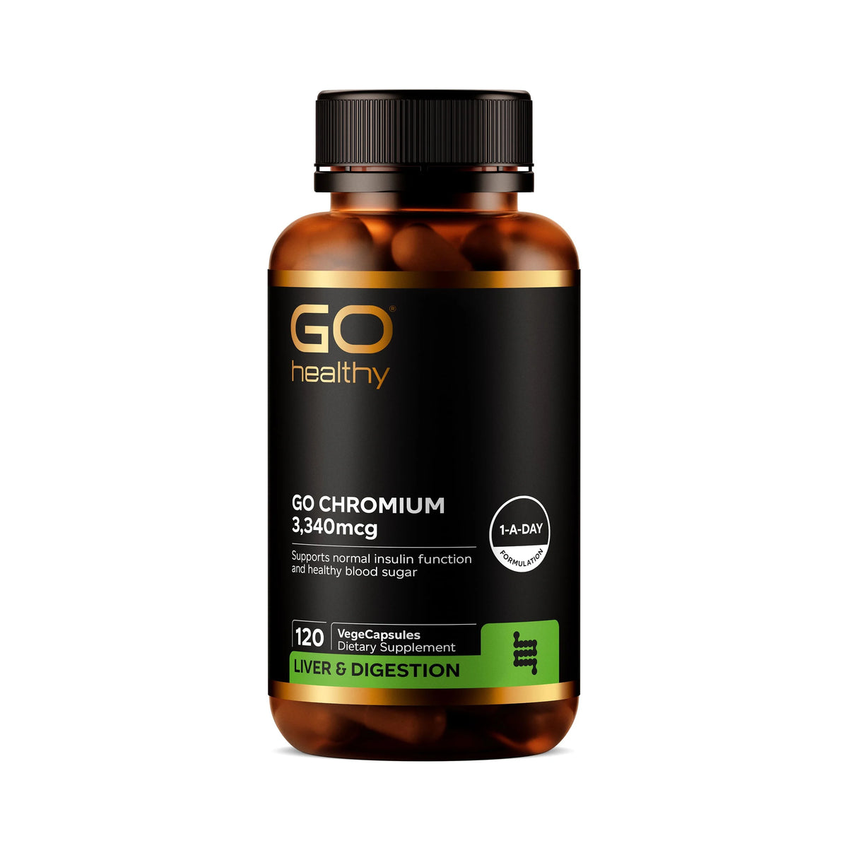 GO Healthy Go Chromium 3340mcg 120 Vege Capsules