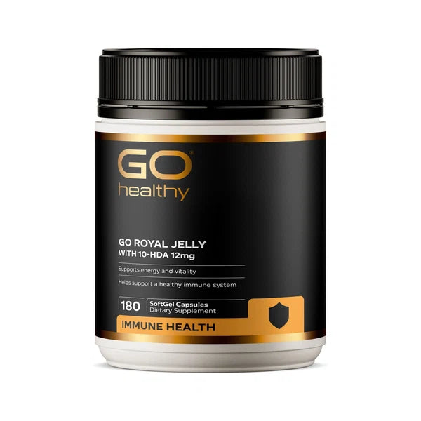 GO Healthy Go Royal Jelly 1000mg With 10-HDA 12mg 180 Softgels
