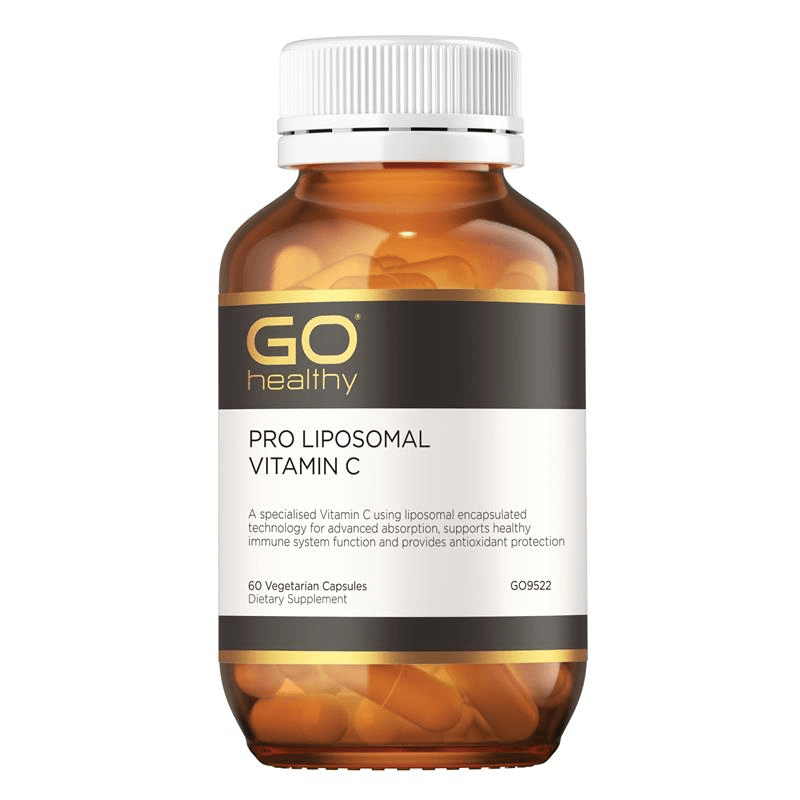 GO Healthy Pro Liposomal Vitamin C 60 Vege Capsules,Liposomal Vitamin C,OCARE NZ