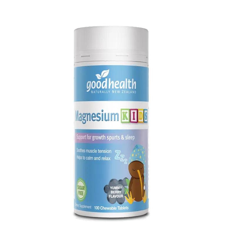 Good Health Magnesium Kids 100 Capsules,Magnesium,OCARE NZ