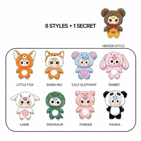 Baby Three V3 Plush Doll Blind Box