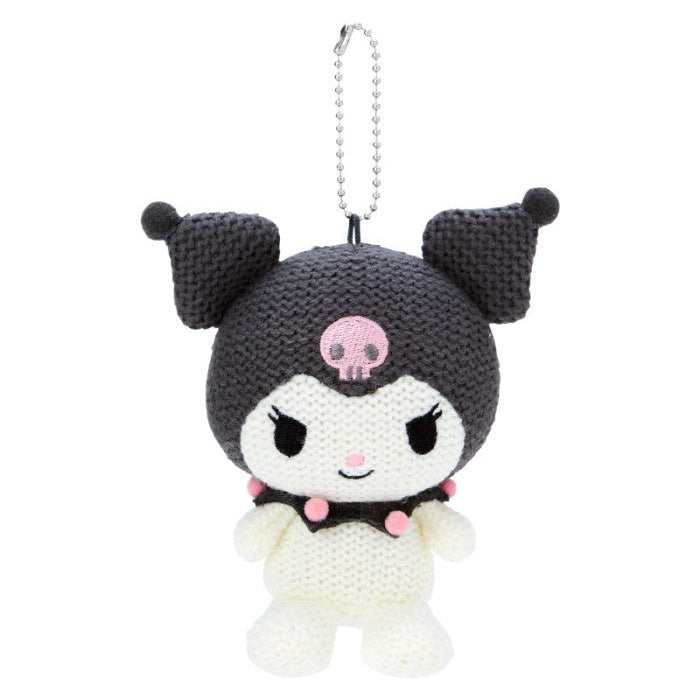 Sanrio Kuromi Amigurumi-Style Knitted Plush Mascot Holder