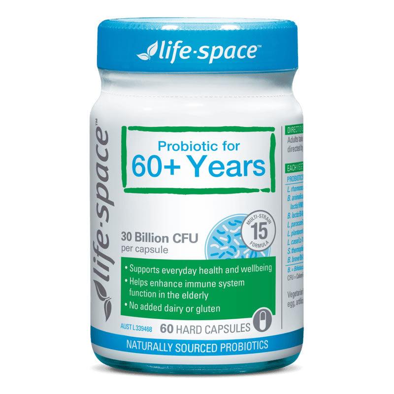Life Space Probiotic For 60+ Years 60 Capsules, Probiotics