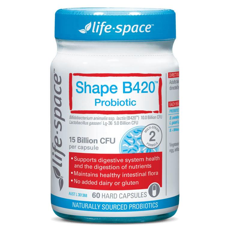 Life Space Shape B420 Probiotic 60 Capsules, Probiotics
