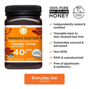Manuka Doctor MGO40+ Multiforal Manuka Honey, Manuka Honey