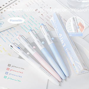Planwith 4in1 Multi-Color Gel Pen 0.5mm