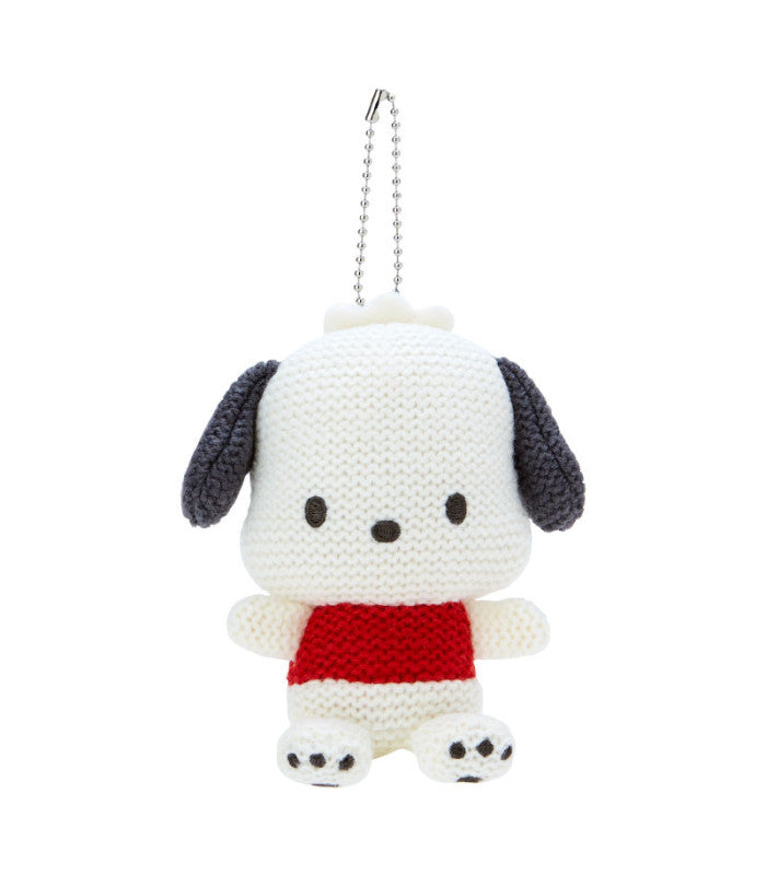 Sanrio Pochacco Amigurumi-Style Knitted Plush Mascot Holder