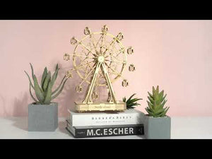 Rolife Ferris Wheel DIY Music Box 3D Wooden Puzzle, Scale Model Kits