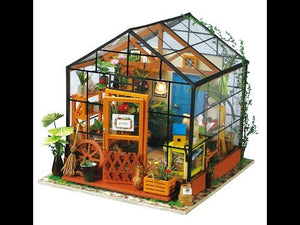 Rolife Cathy's Flower House DIY Miniature House Kit, Scale Model Kits