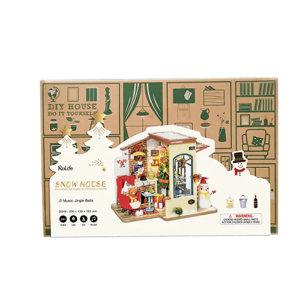 Rolife Christmas Snowhouse DIY Miniature House Kit