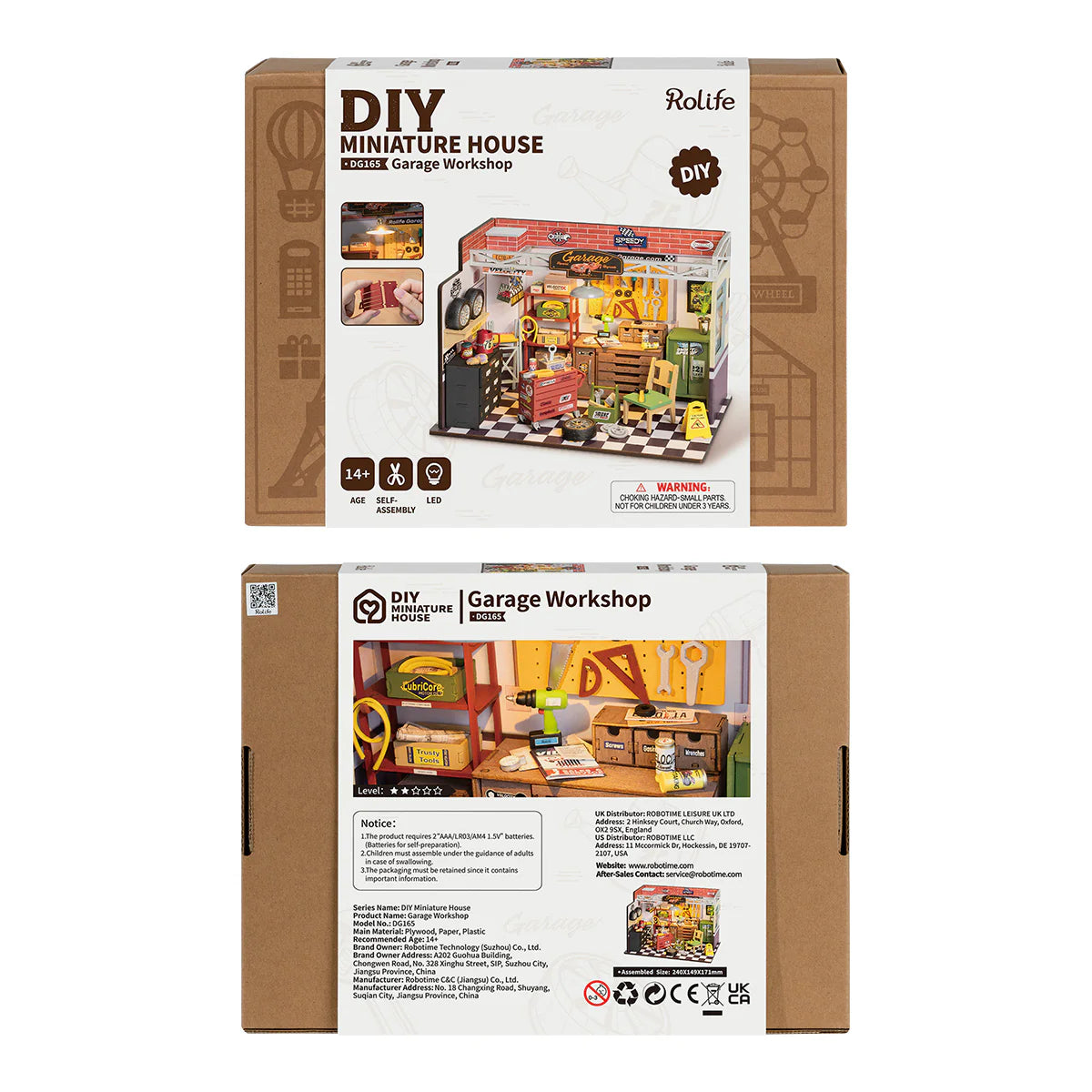 Rolife Garage Workshop DIY Miniature House Kit