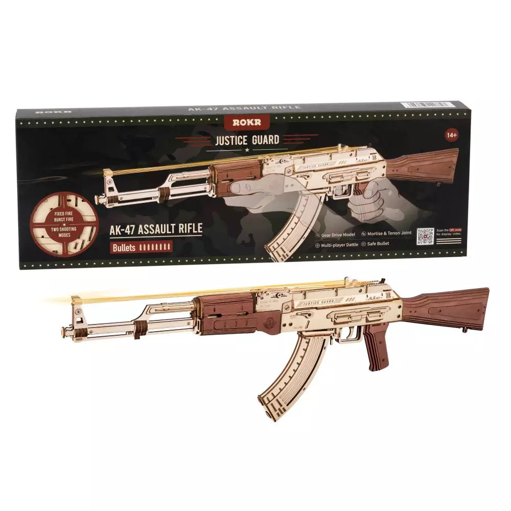 ROKR AK-47 Assault Rifle DIY 3D Wooden Puzzles