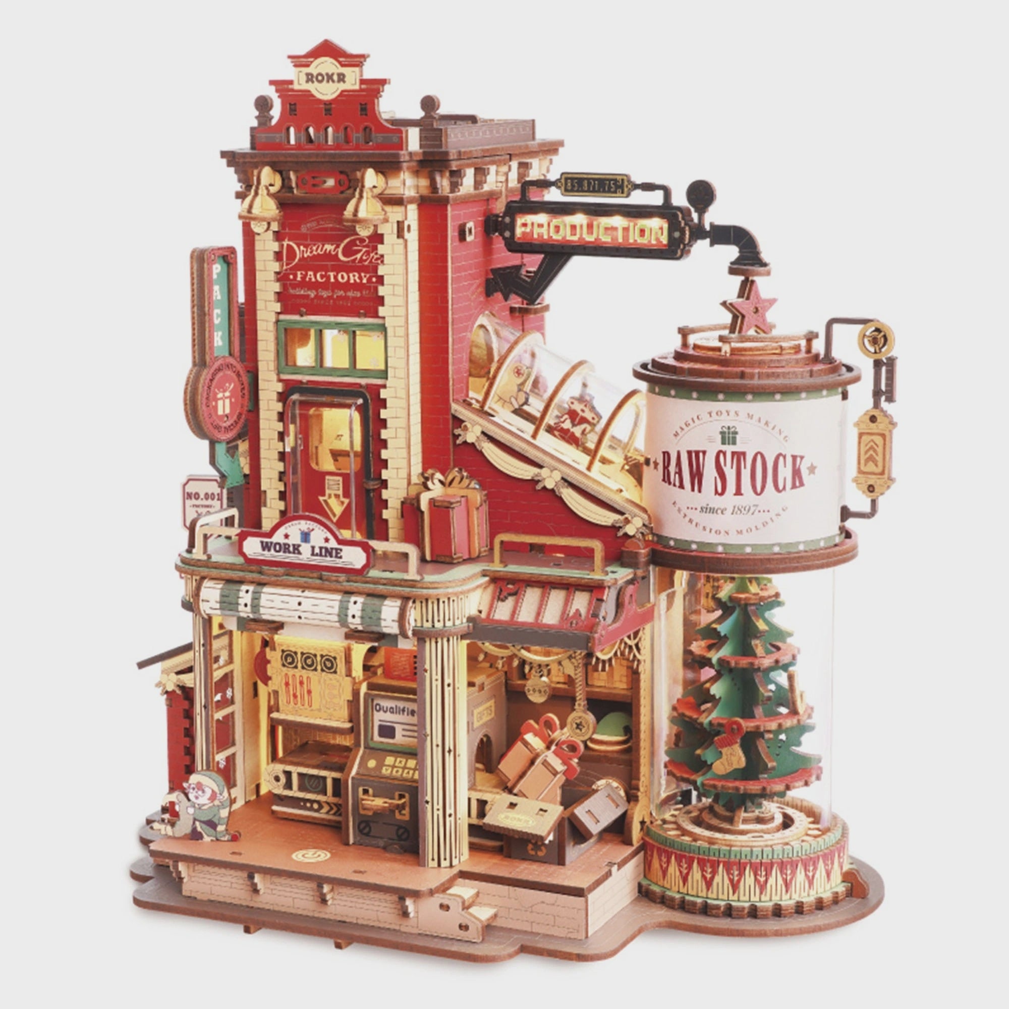 ROKR Dream Gift Factory Music Box 3D Puzzle DIY Kit