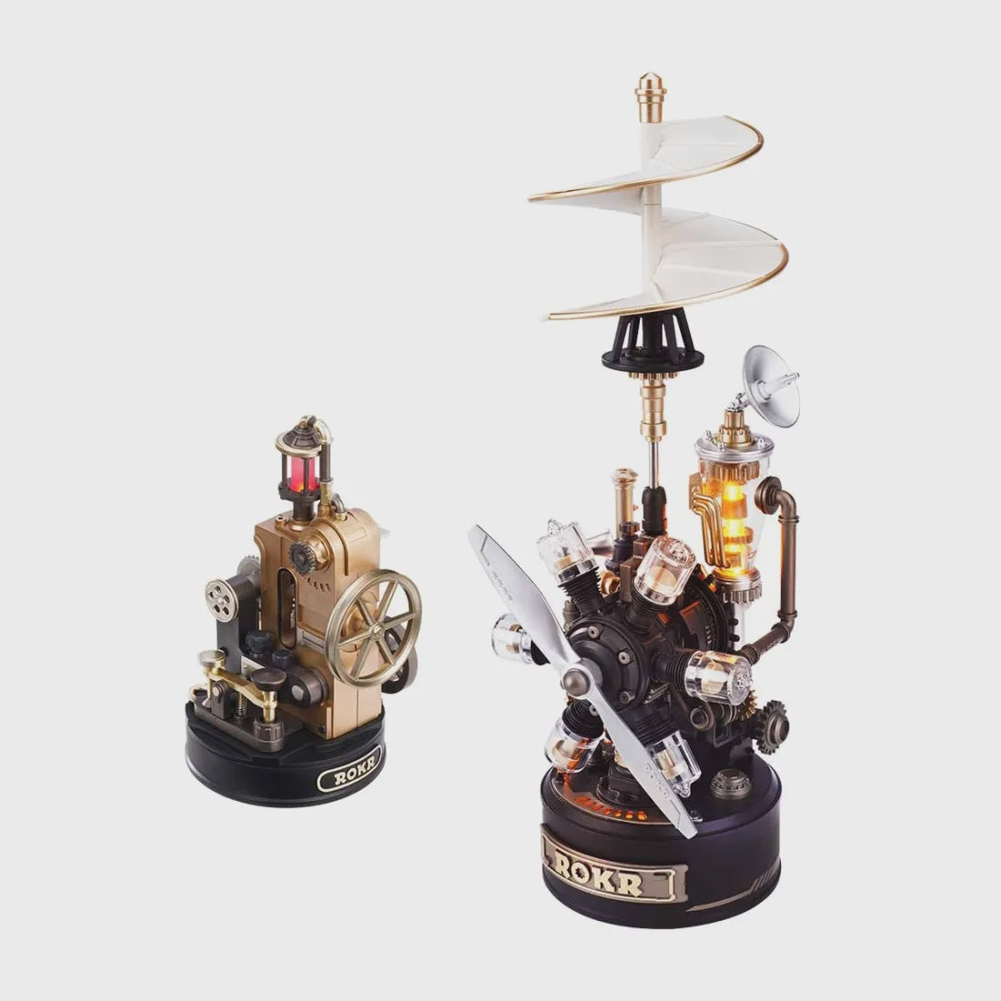 ROKR Leonardo da Vinci's Helicopter Mechanical 3D Puzzle DIY Kit
