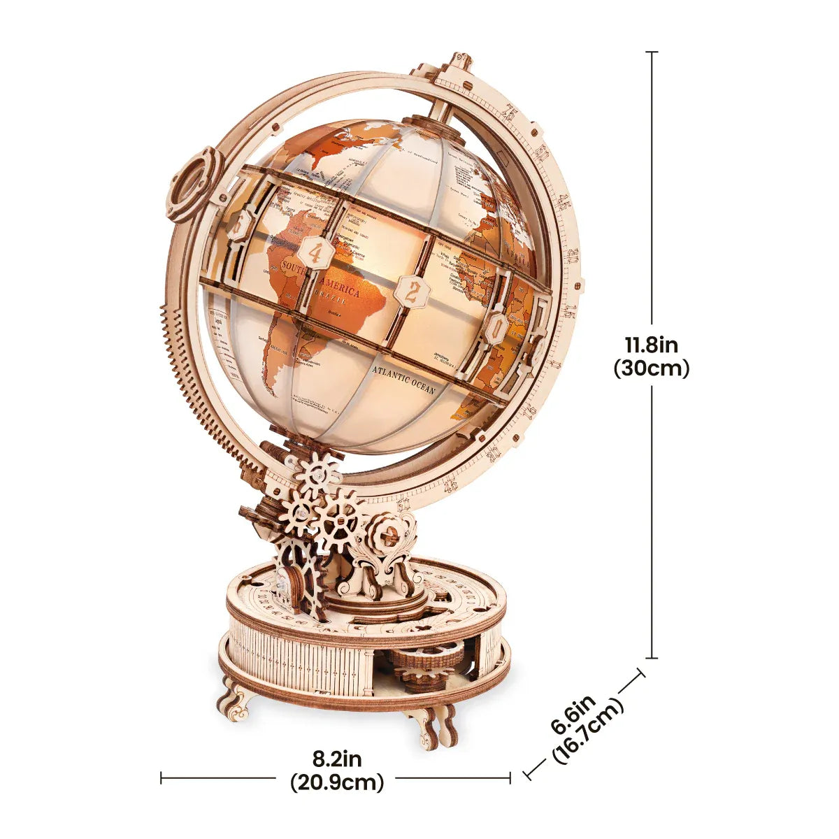 ROKR Luminous Globe 3D Puzzle DIY Kit (Electric Version)