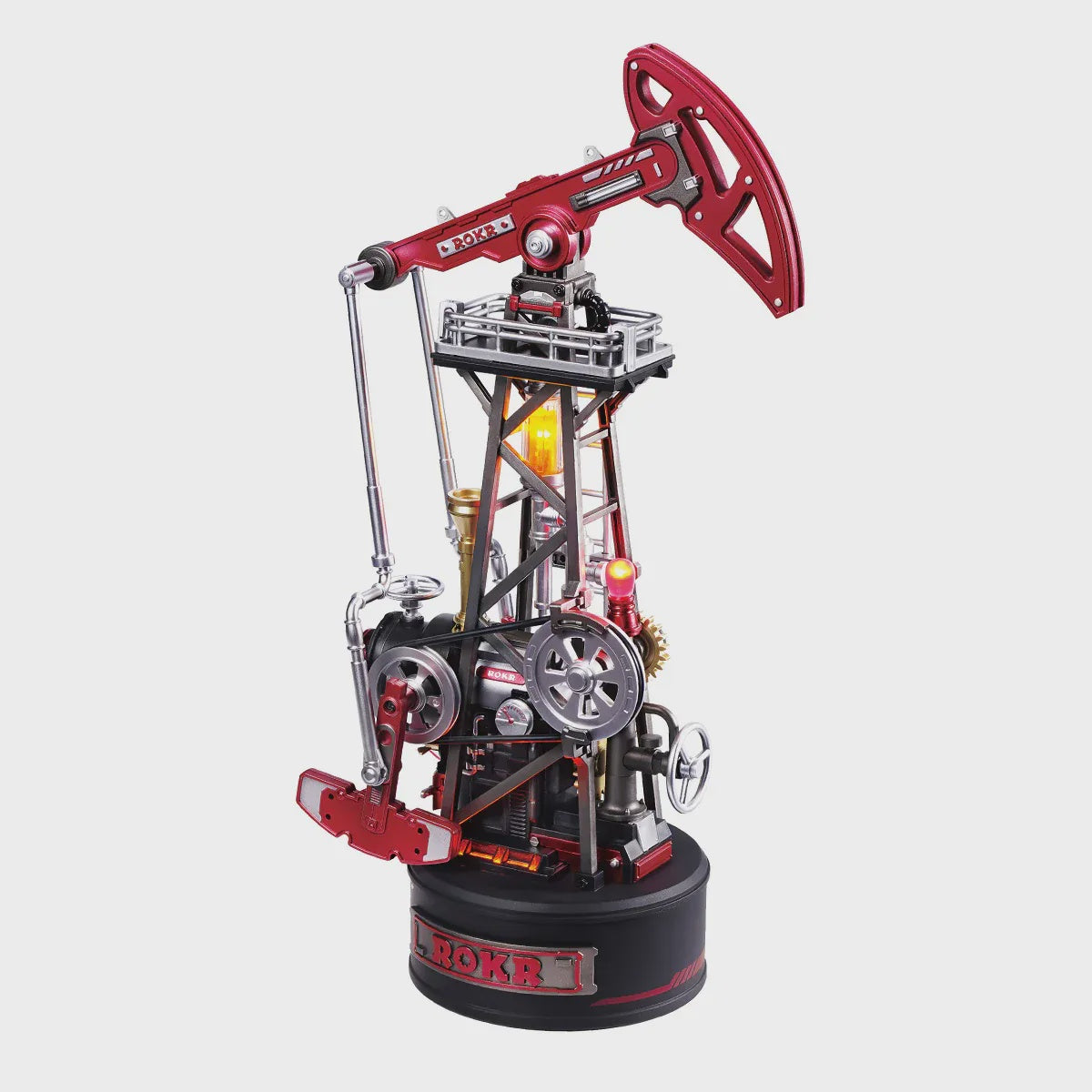 ROKR Oil Pump Jack Mechanical 3D Puzzle DIY Kit