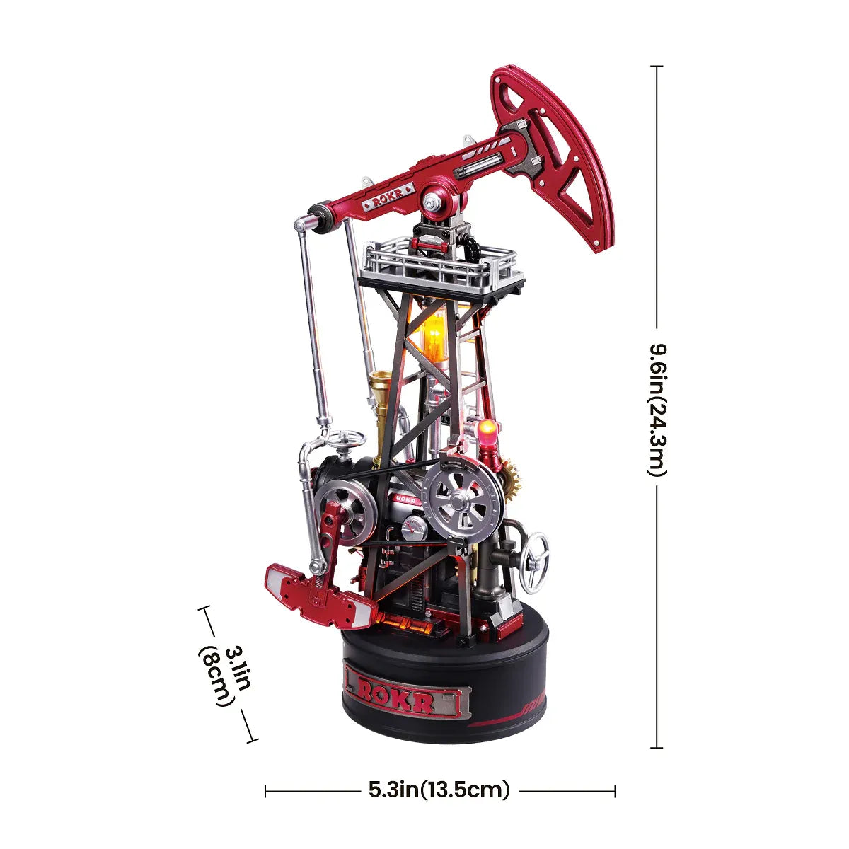 ROKR Oil Pump Jack Mechanical 3D Puzzle DIY Kit