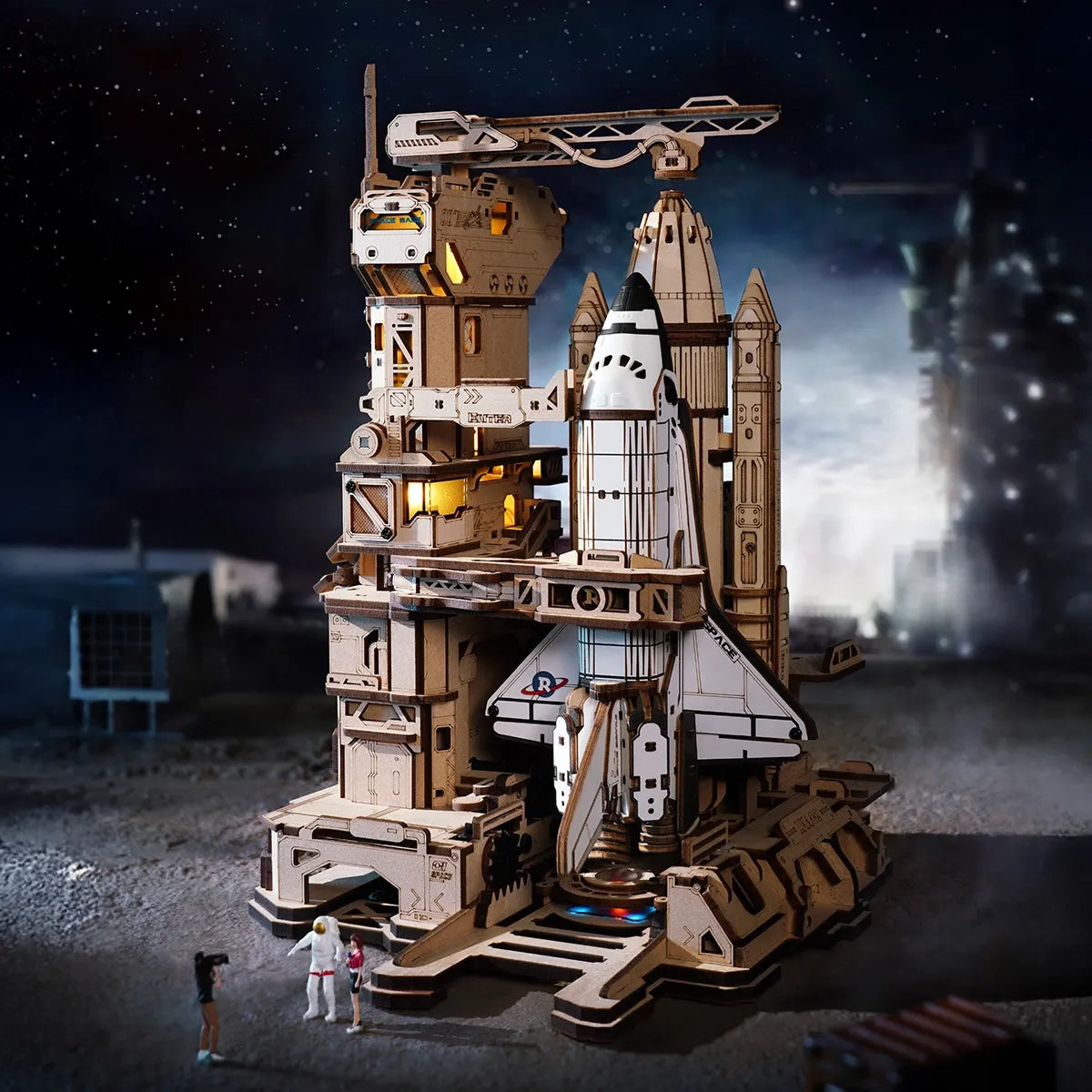 ROKR Space Shuttle Mechanical 3D Puzzle DIY Kit
