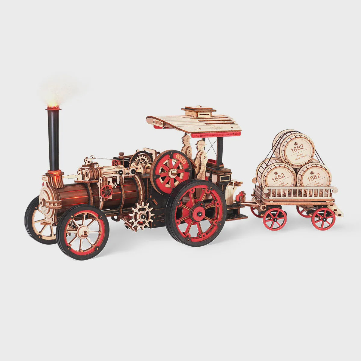 ROKR Steam Engine Mechanical 3D Puzzle DIY Kit