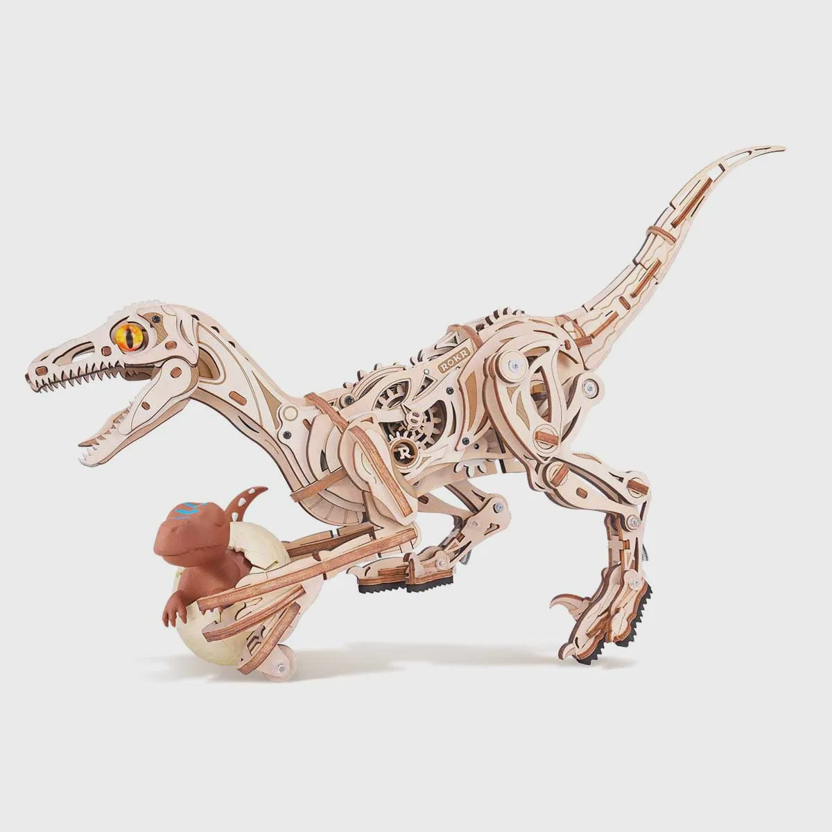 ROKR Velociraptor Mechanical Dinosaur 3D Puzzle DIY Kit
