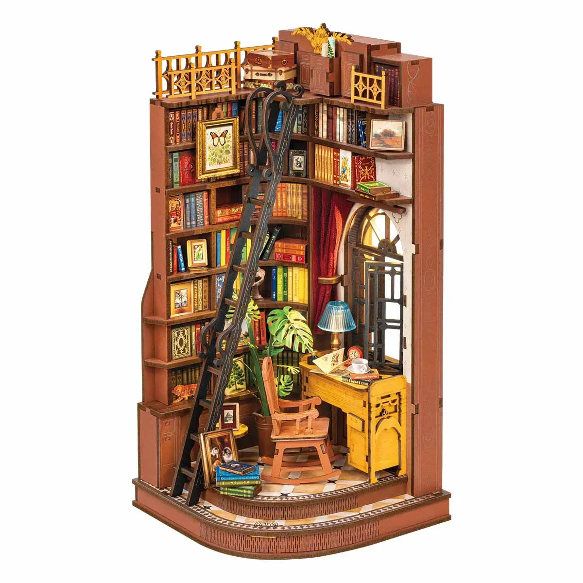 Rolife Silent Corner Study DIY Book Nook Kit